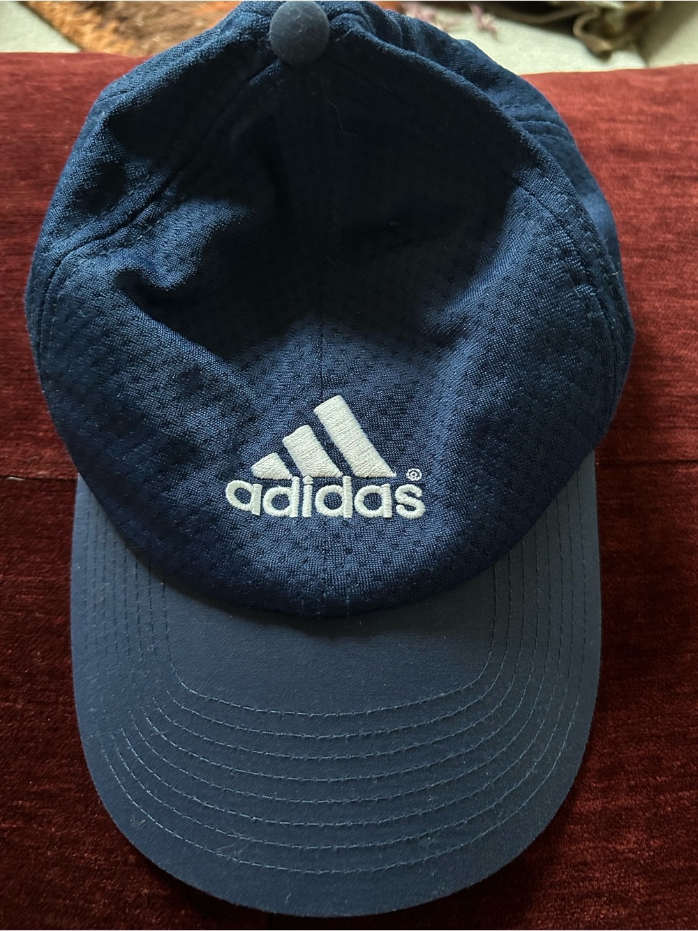 Vintage Adidas Men's Navy Performance Baseball Cap
